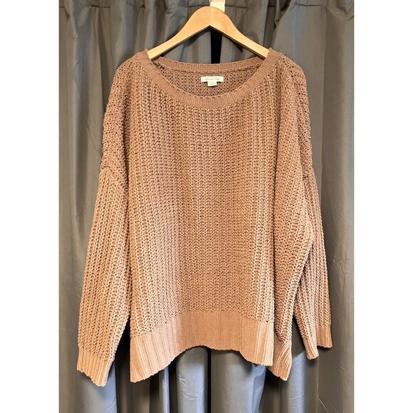American Eagle Outfitters Sweaters - American Eagle Sweater Womens Sz Large Chunky Knit Oversized Pullover Brown Boho